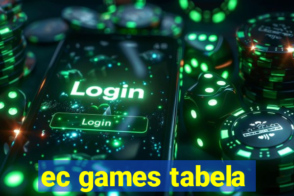 ec games tabela